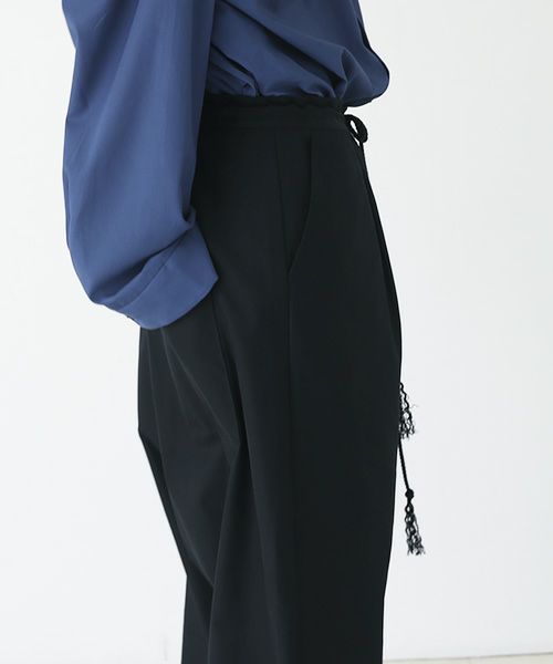 VUy.ヴウワイ.wide silhouette pants vuy-a23-p01[BLACK]