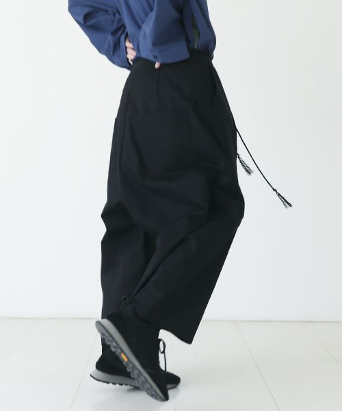 VUy.ヴウワイ.wide silhouette pants vuy-a23-p01[BLACK]