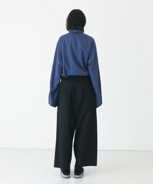 VUy.ヴウワイ.wide silhouette pants vuy-a23-p01[BLACK]