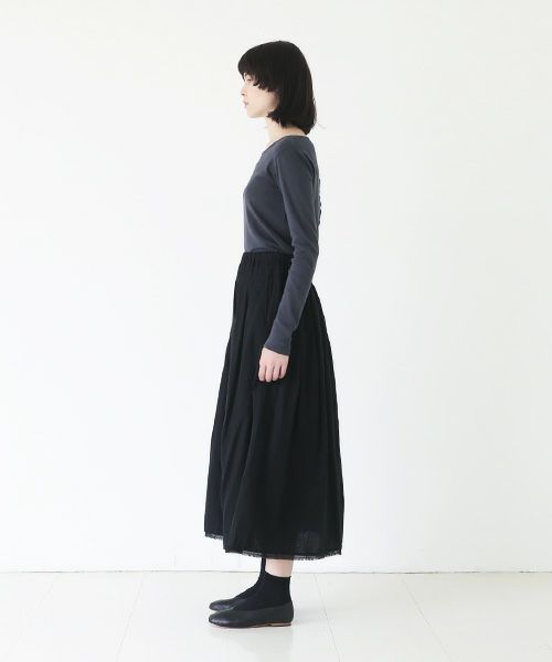 KristenseN DU NORD.クリステンセンドゥノルド.SKIRT [332-12332/E-247/10 Black]