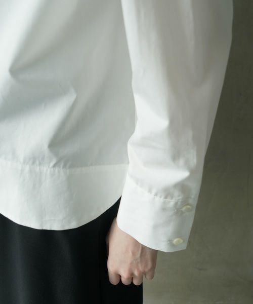Mochi.モチ.finx cotton shirt [off white]