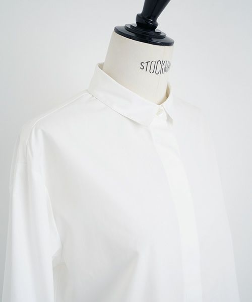Mochi.モチ.finx cotton shirt [off white]