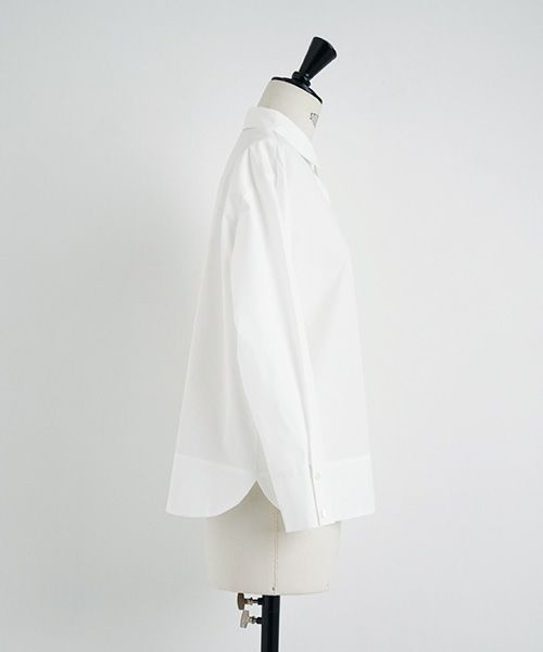 Mochi.モチ.finx cotton shirt [off white]