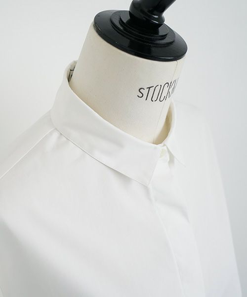 Mochi.モチ.finx cotton shirt [off white]