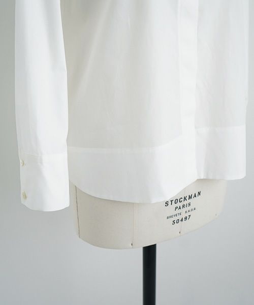 Mochi.モチ.finx cotton shirt [off white]