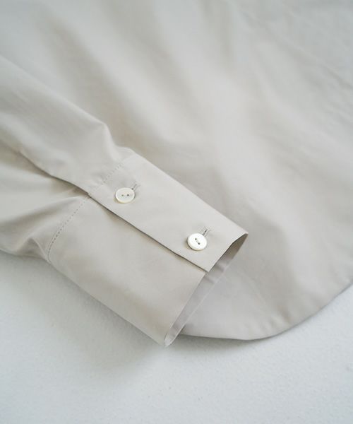 Mochi モチ Mochi公式 Mochi通販 Mochi服 Mochiツイッター Mochiインスタ finx cotton shirt [off beige]