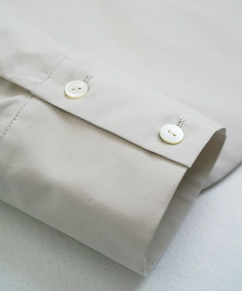 Mochi モチ Mochi公式 Mochi通販 Mochi服 Mochiツイッター Mochiインスタ finx cotton shirt [off beige]