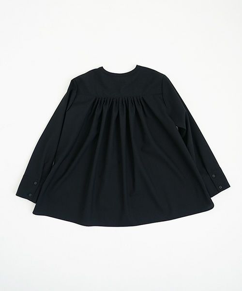 Mochi モチ Mochi公式 Mochi通販 Mochi服 Mochiツイッター Mochiインスタ fly front tuck blouse [black]