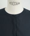 Mochi.モチ.fly front tuck blouse [dark moss grey]