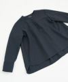 Mochi.モチ.fly front tuck blouse [dark moss grey]