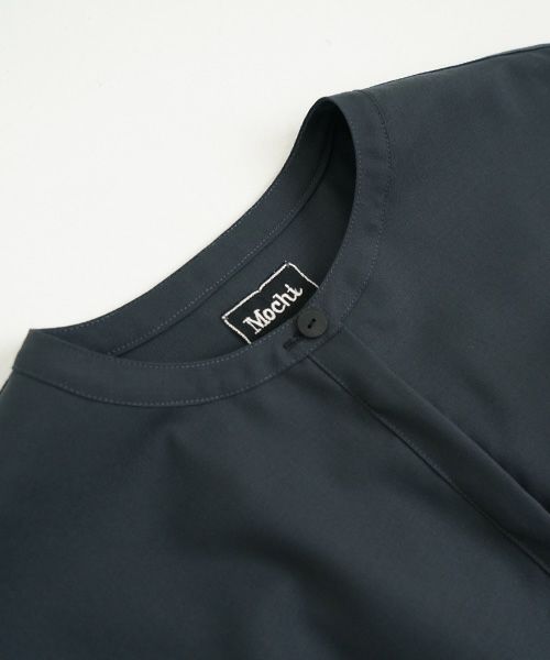 Mochi モチ Mochi公式 Mochi通販 Mochi服 Mochiツイッター Mochiインスタ fly front tuck blouse [dark moss grey]
