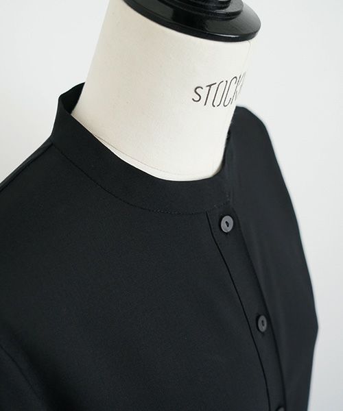 Mochi モチ Mochi公式 Mochi通販 Mochi服 Mochiツイッター Mochiインスタ tuck shirt dress [black]