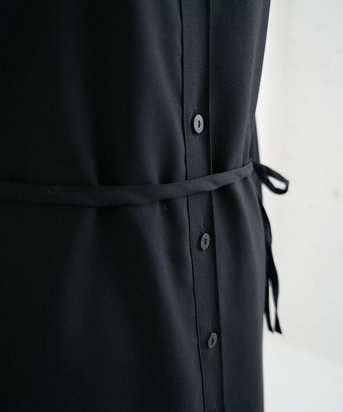 Mochi モチ Mochi公式 Mochi通販 Mochi服 Mochiツイッター Mochiインスタ tuck shirt dress [black]