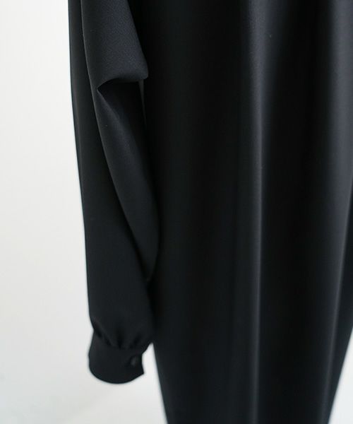 Mochi モチ Mochi公式 Mochi通販 Mochi服 Mochiツイッター Mochiインスタ tuck shirt dress [black]