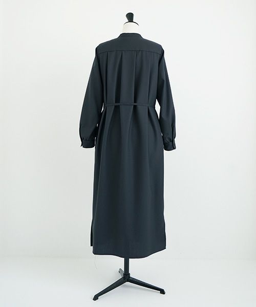 Mochi モチ Mochi公式 Mochi通販 Mochi服 Mochiツイッター Mochiインスタ tuck shirt dress [dark moss grey]