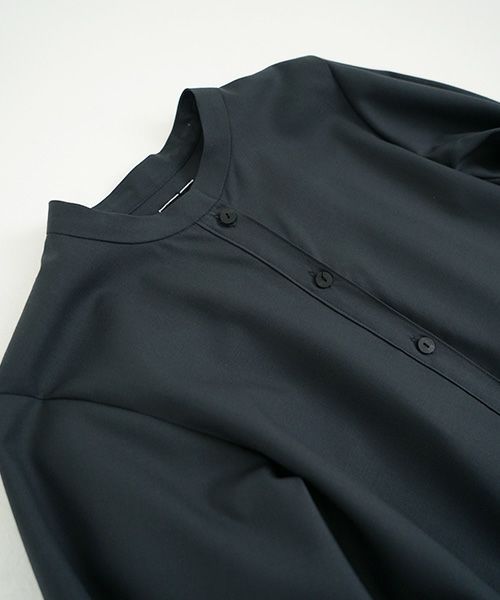 Mochi モチ Mochi公式 Mochi通販 Mochi服 Mochiツイッター Mochiインスタ tuck shirt dress [dark moss grey]