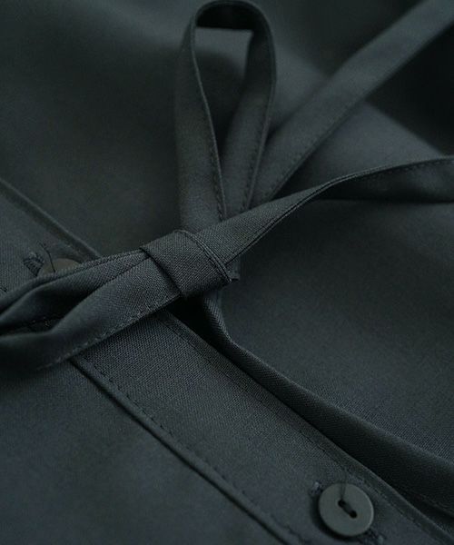 Mochi モチ Mochi公式 Mochi通販 Mochi服 Mochiツイッター Mochiインスタ tuck shirt dress [dark moss grey]