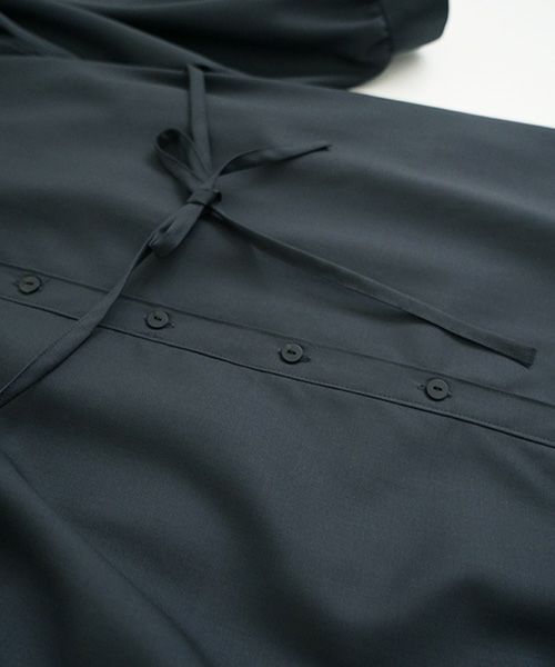 Mochi モチ Mochi公式 Mochi通販 Mochi服 Mochiツイッター Mochiインスタ tuck shirt dress [dark moss grey]