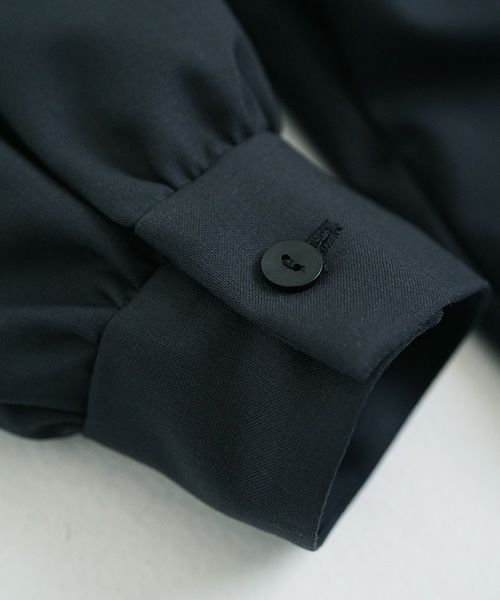 Mochi モチ Mochi公式 Mochi通販 Mochi服 Mochiツイッター Mochiインスタ tuck shirt dress [dark moss grey]