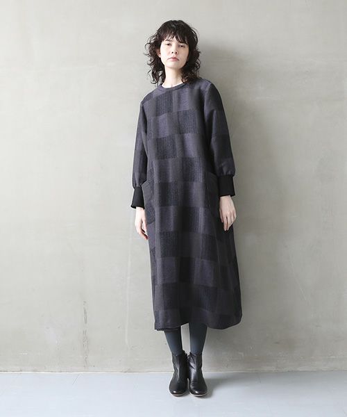 Mochi.モチ.original jacquard dress [original check/・1]