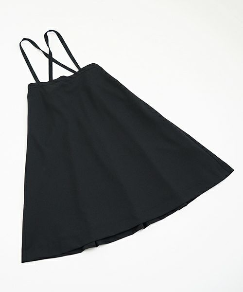 Mochi.モチ.harf tucked skirt [black]
