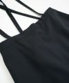 Mochi.モチ.harf tucked skirt [black]