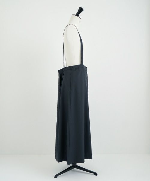 Mochi.モチ.harf tucked skirt [dark moss grey]