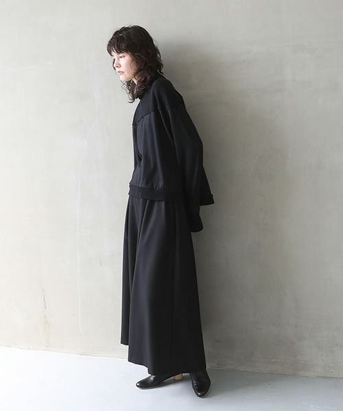 Mochi.モチ.flare wide pants [black]