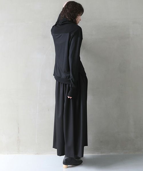 Mochi.モチ.flare wide pants [black]