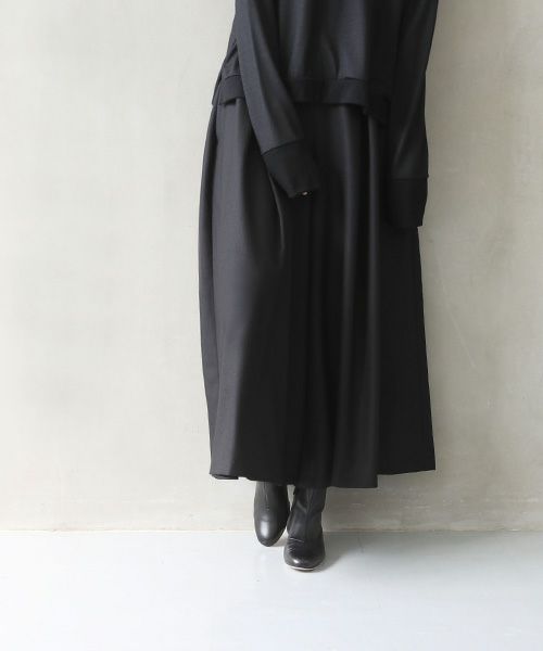 Mochi.モチ.flare wide pants [black]