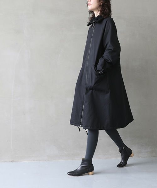 Mochi.モチ.finx gabardine coat [black/・2]