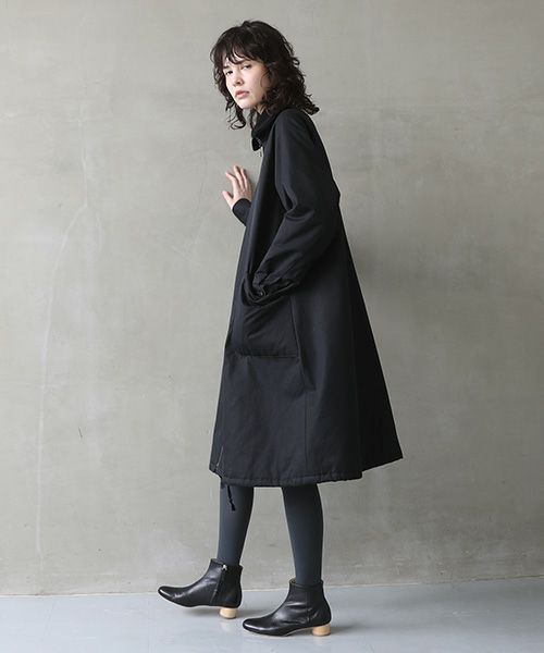 Mochi.モチ.finx gabardine coat [black/・2]