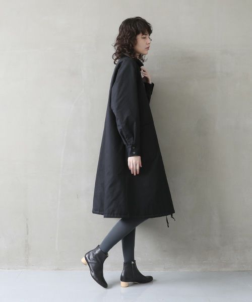 Mochi.モチ.finx gabardine coat [black/・2]