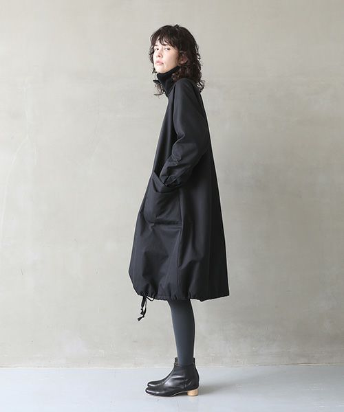 Mochi.モチ.finx gabardine coat [black/・2]