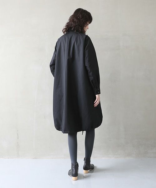Mochi.モチ.finx gabardine coat [black/・2]