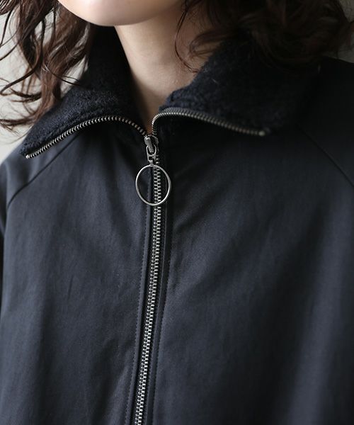 Mochi.モチ.finx gabardine coat [black/・2]