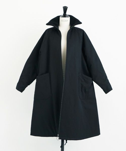 Mochi モチ finx gabardine coat [black/・1]