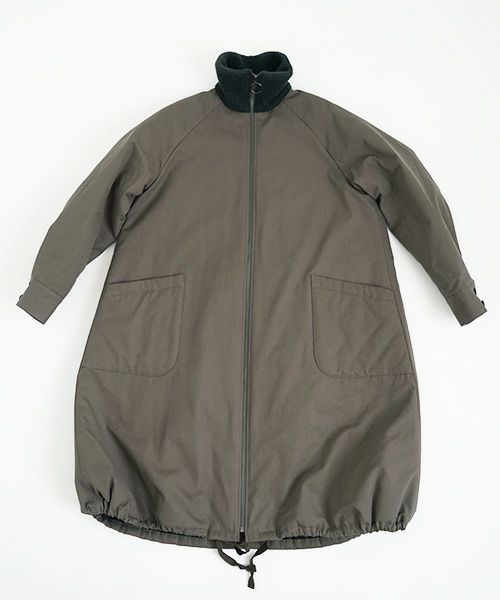 Mochi モチ Mochi公式 Mochi通販 Mochi服 Mochiツイッター Mochiインスタ finx gabardine coat [dark moss green]