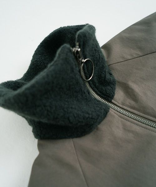 Mochi モチ Mochi公式 Mochi通販 Mochi服 Mochiツイッター Mochiインスタ finx gabardine coat [dark moss green]