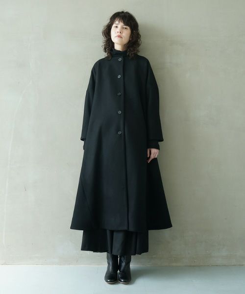 Mochi.モチ.a-line coat [black]