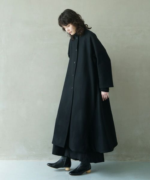 Mochi.モチ.a-line coat [black]