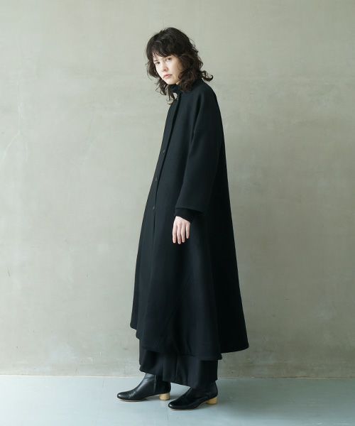Mochi.モチ.a-line coat [black]