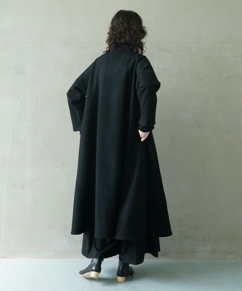 Mochi, モチ, a-line coat [black]