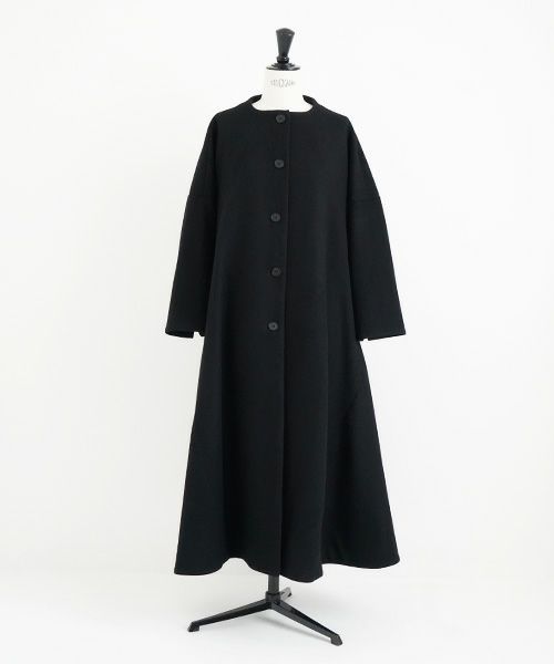 Mochi.モチ.a-line coat [black]