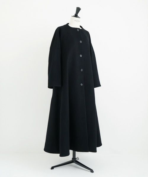 Mochi.モチ.a-line coat [black]
