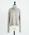Mochi.モチ.turtleneck knit [grey beige]