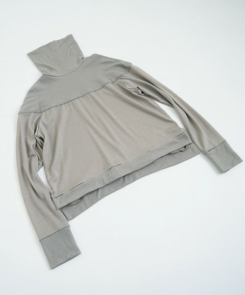 Mochi モチ Mochi公式 Mochi通販 Mochi服 Mochiツイッター Mochiインスタ turtleneck knit [dark moss grey]