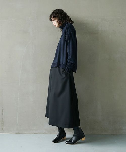 Mochi.モチ.turtleneck knit [navy]