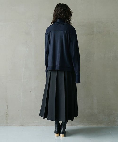 Mochi.モチ.turtleneck knit [navy]