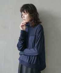 Mochi.モチ.turtleneck knit [navy]